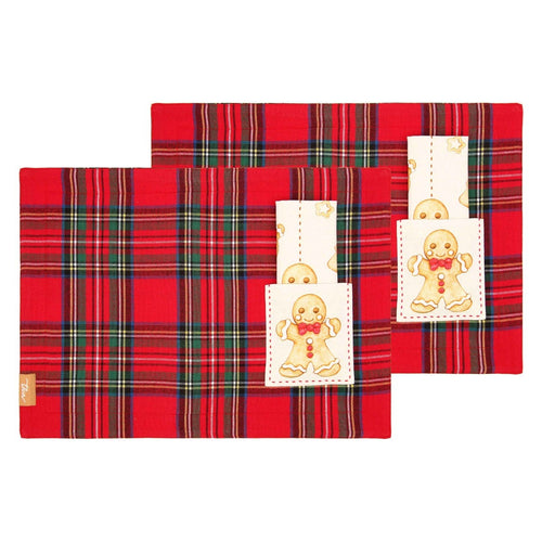 Set 2 tovagliette e 2 tovaglioli Thunland - THUN T10765645P00