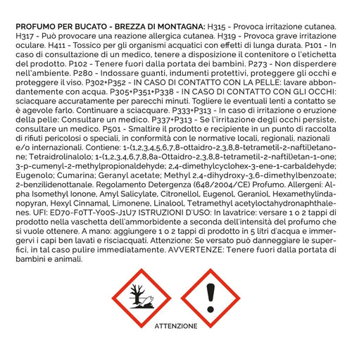 Profumo per bucato Brezza di Montagna