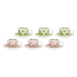 Set 6 tazzine espresso Cuori in fiore