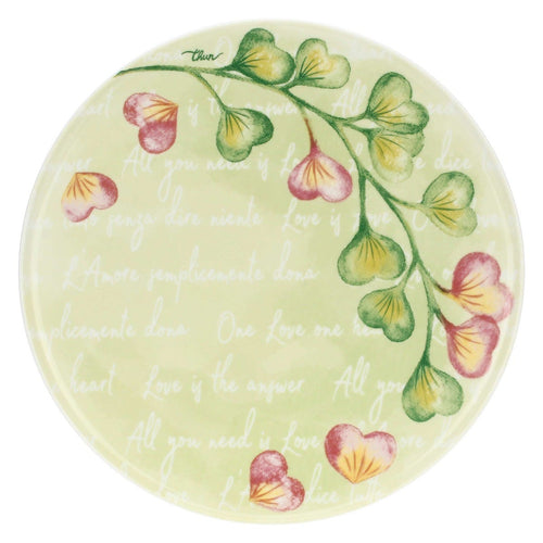 Piatto tavola grande Cuori in fiore