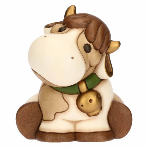 Salvadanaio mucca Fiorella in ceramica