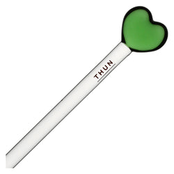 Set 2 cucchiaini con cuori in vetro borosilicato