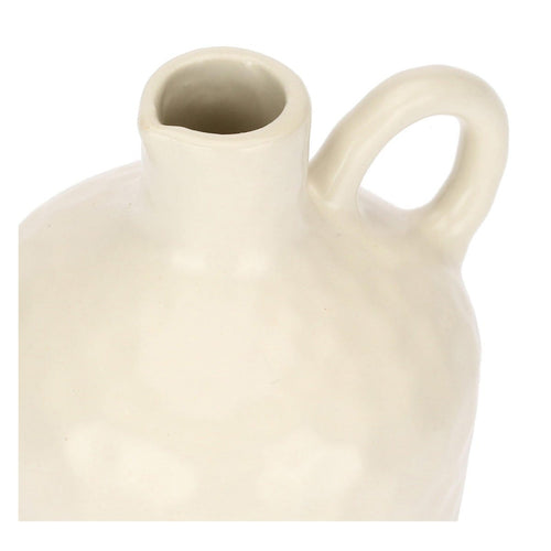 Orcio - Bomboniera oliera in porcellana con olio, bianco antico