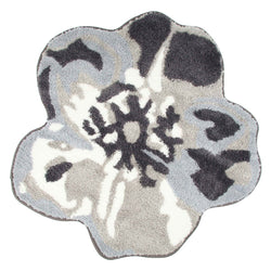 Tappeto a forma di fiore Bloom, grigio