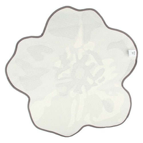 Tappeto a forma di fiore Bloom, grigio