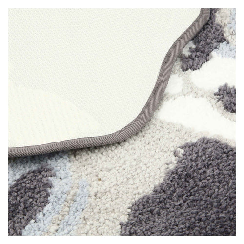 Tappeto a forma di fiore Bloom, grigio