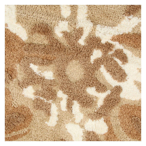 Tappeto a forma di fiore Bloom, beige