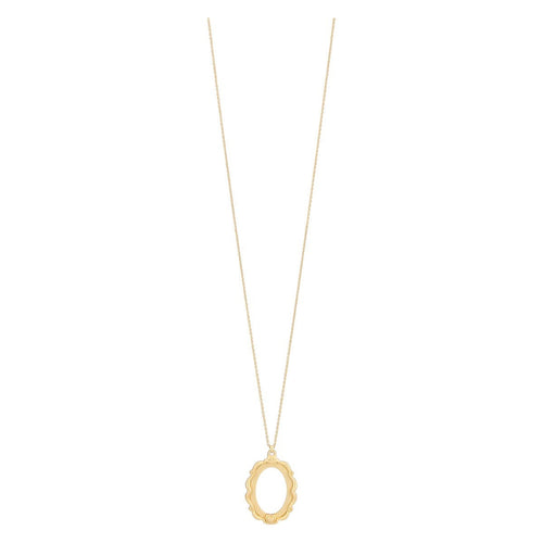 Collana lunga con pendente specchio