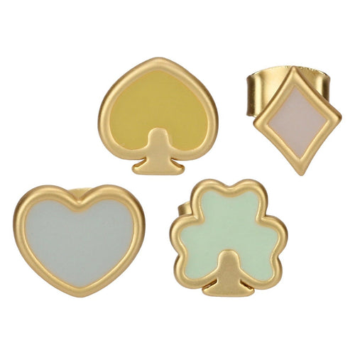 Set 4 orecchini pin casinò