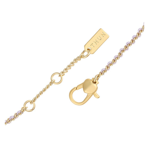 Bracciale catena e tessuto con farfalla