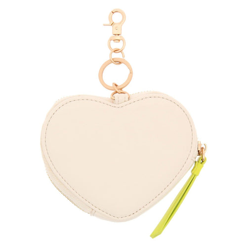 Portachiavi astuccio cuore con borchie, burro