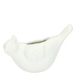 Cachepot da parete uccellino verde menta, Eleganza Esotica
