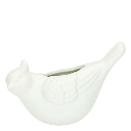 Cachepot da parete uccellino verde menta, Eleganza Esotica