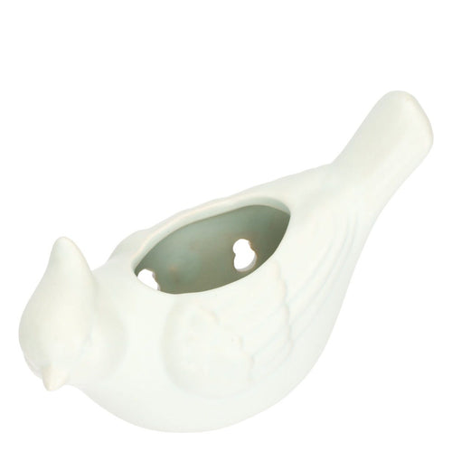 Cachepot da parete uccellino verde menta, Eleganza Esotica