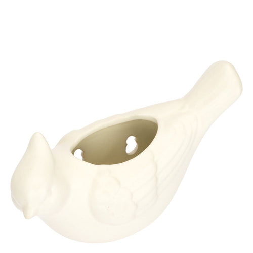 Cachepot da parete uccellino bianco, Eleganza Esotica