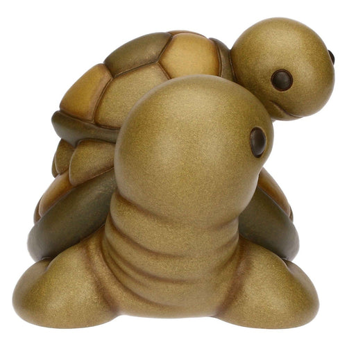 Coppia tartaruga Rita con cucciolo in ceramica