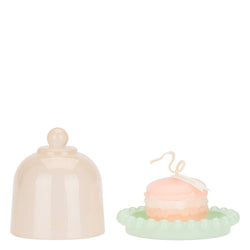 Candela macaron cloche arancio