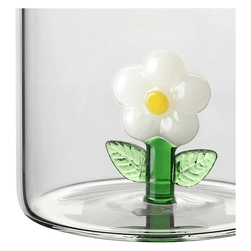 Set 2 bicchieri in vetro margherita