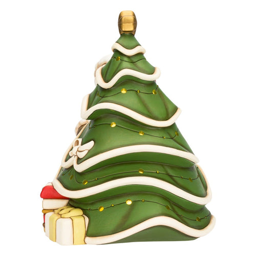 Babbo Natale con albero in ceramica, maxi