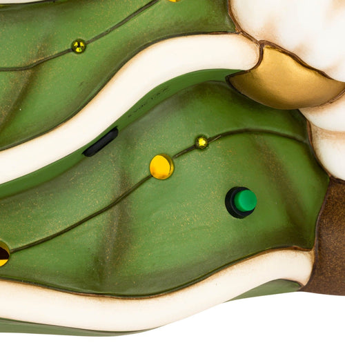 Babbo Natale con albero in ceramica, maxi