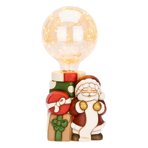 Lampada Babbo Natale in ceramica