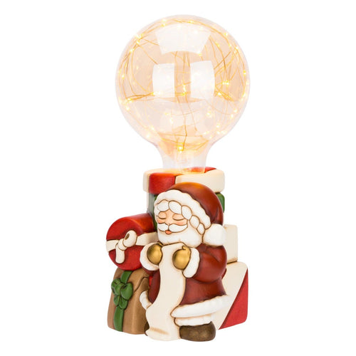Lampada Babbo Natale in ceramica