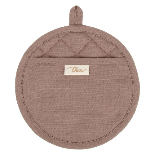 Set cestino portapane, 2 presine e canovaccio Artemis, beige