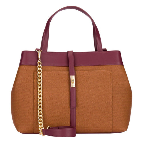Borsa a spalla con tasca e catena