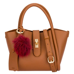 Mini borsa con pon pon