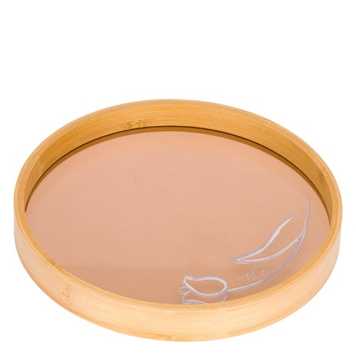 Vassoio in legno e vetro, Pure Elegance