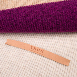 Sciarpa tricot misto lana color block