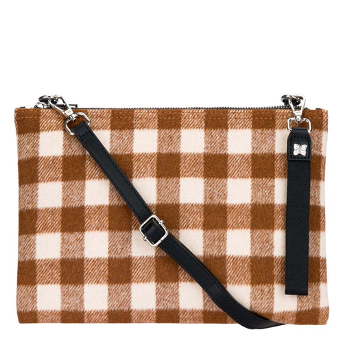 Borsa tracolla neoprene, buffalo check
