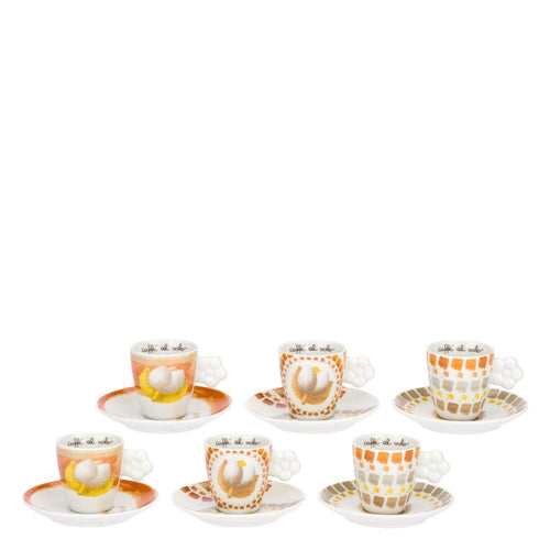 Set 6 Tazzine Espresso con piattino, Tulipani - THUN T13326653P00