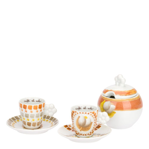 Set 2 Tazzine con piattino e Zuccheriera, Tulipani - THUN T13327505P00