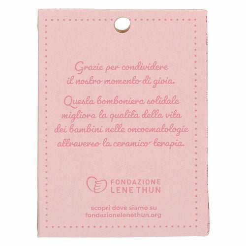 Scatolina solidale con filo d'amore rosa - Fondazione Lene Thun