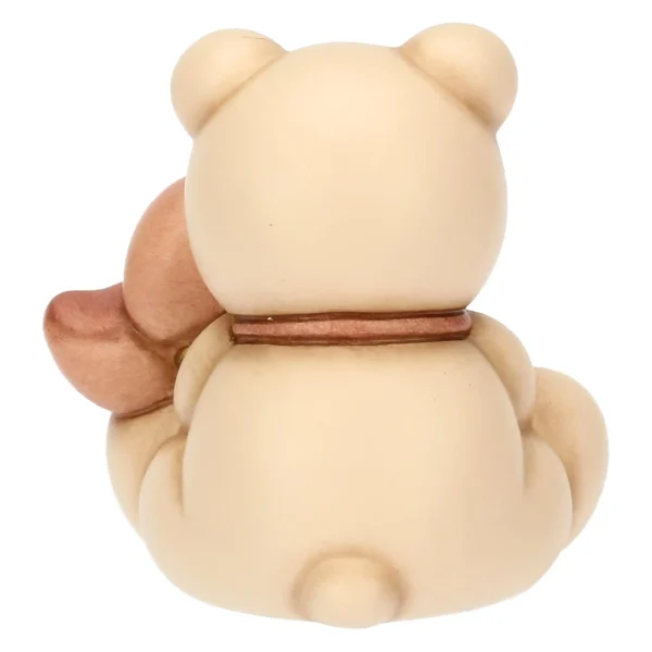 Teddy in ceramica con girandola rosa - immagine 2