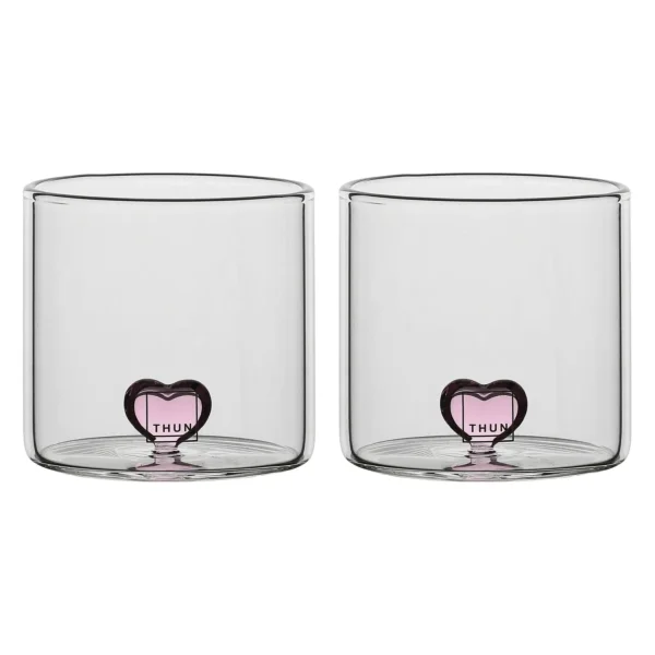 Set 2 bicchierini in vetro con cuore - immagine 3